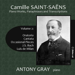 Camille Saint-Saens conducting. French composer 1835-1921