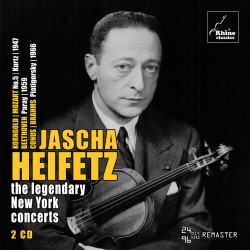 Jascha Heifetz - Legendary New York Concerts - Rhine Classics 