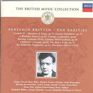 Benjamin BRITTEN (1913 - 1976) The Rarities [HC]: Classical